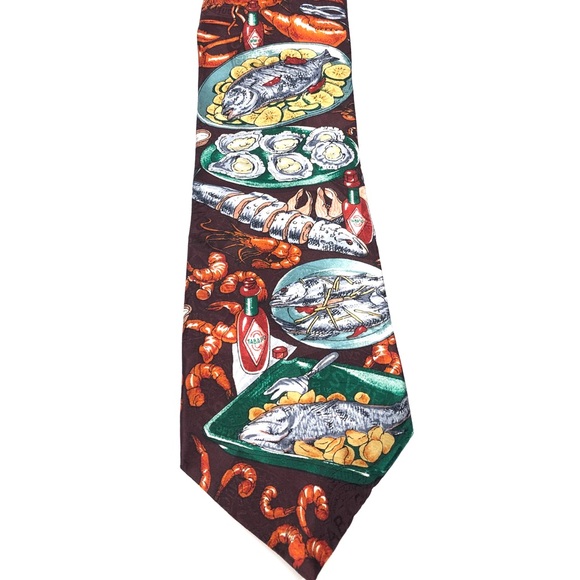 💥SALE💥 Tabasco Hot Sauce - Mens Tie - Picture 1 of 2